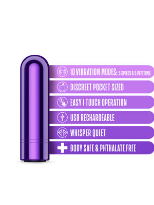 kool vibes rechargeable mini bullet grape