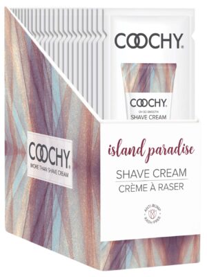 coochy shave cream island paradise 15 ml foils