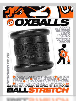 neo 2 inch tall ball stretcher squishy silicone black