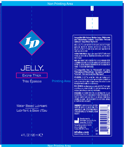 id jelly extra thick water based lubricant 4 oz