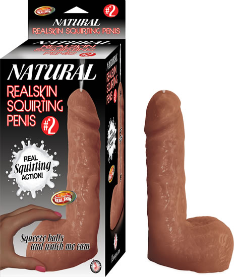 #2 natural realskin squriting penis brown