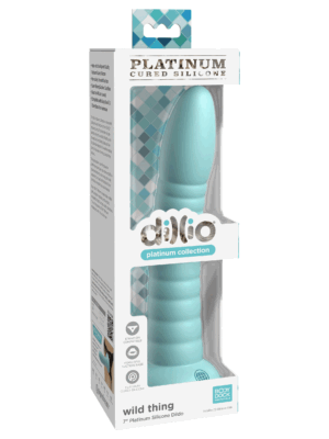 dillio platinum wild thing 7 inch dildo teal