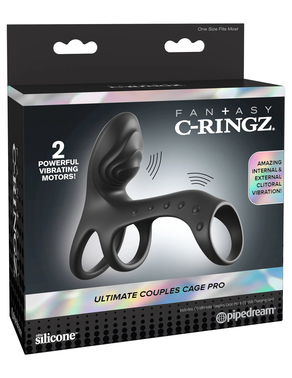 fantasy c ringz ultimate couples cage pro black