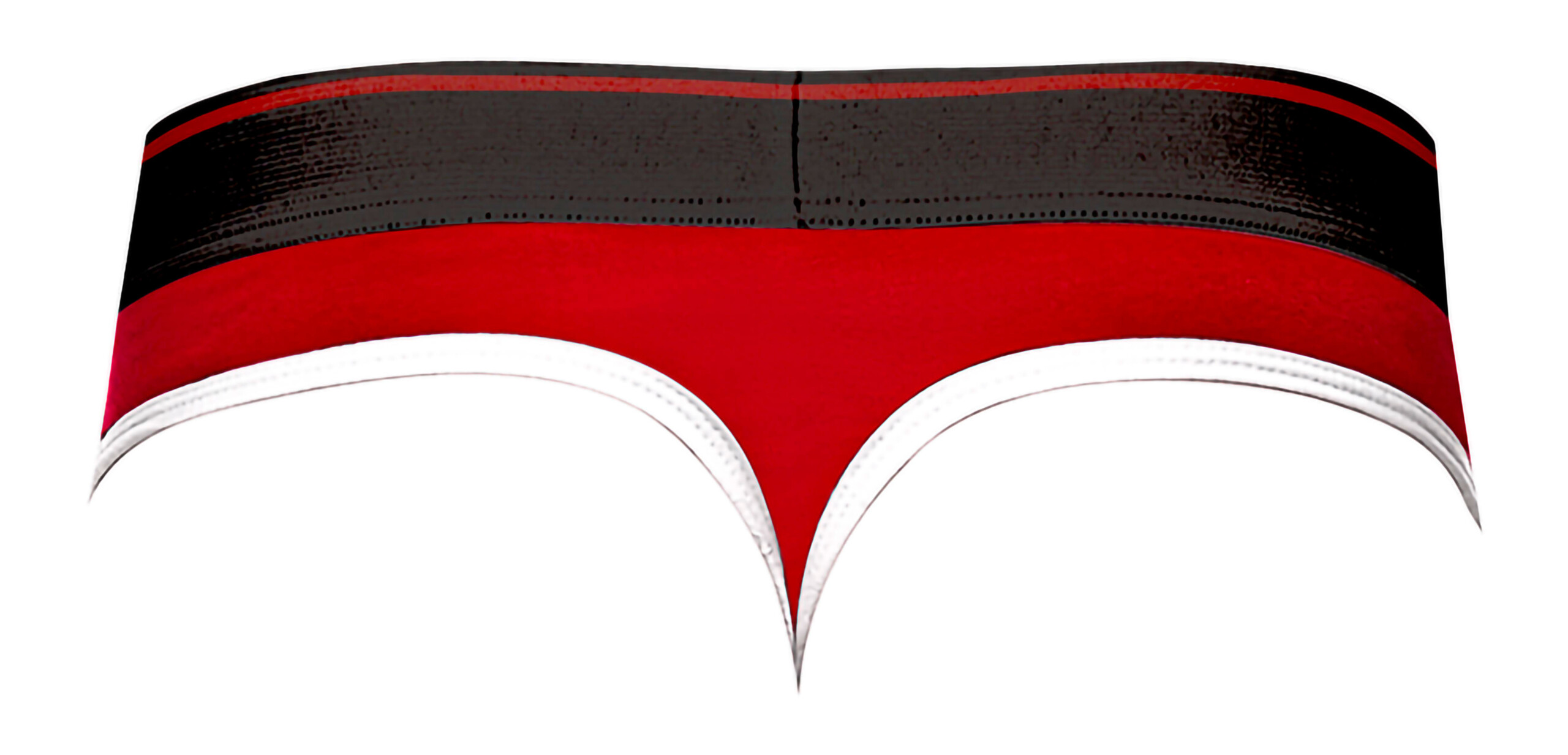 retro sport panel thong l/ xl red/ black