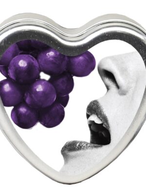 edible heart candle grape 4 oz