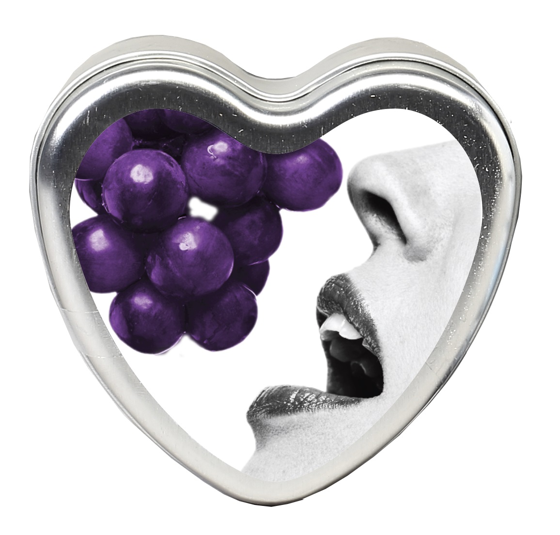 edible heart candle grape 4 oz