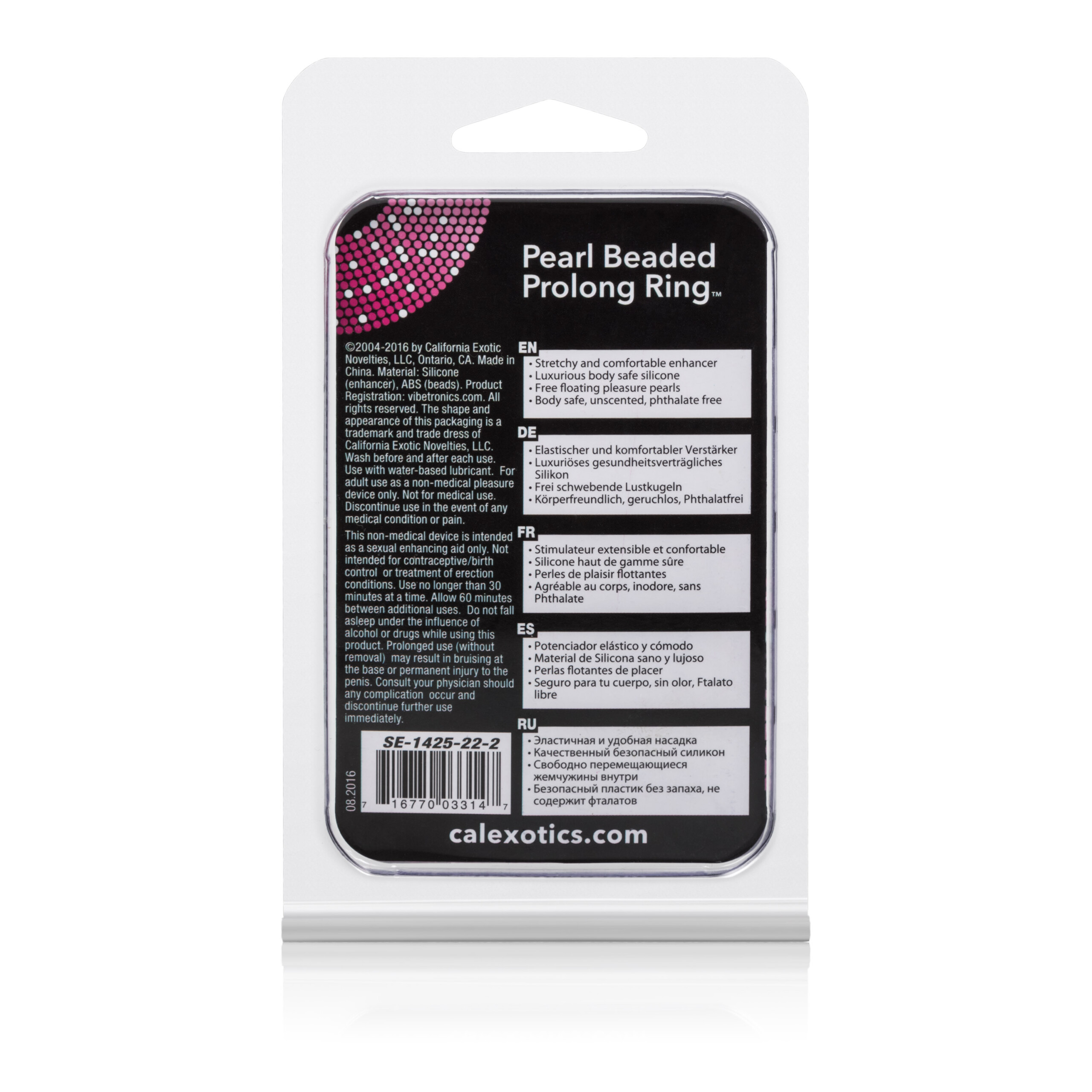 pearl beaded prolong rings white