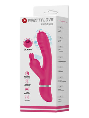pretty love phoenix licking rabbit pink