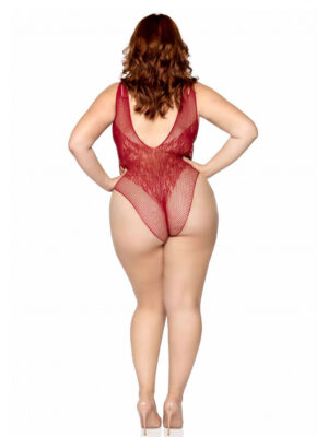 net and lace bodysuit 1x/2x burgundy net and lace bodysuit 1x/2x burgundy