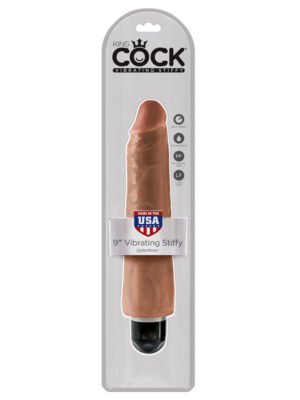 king cock 9" vibrating stiffy tan king cock 9" vibrating stiffy tan