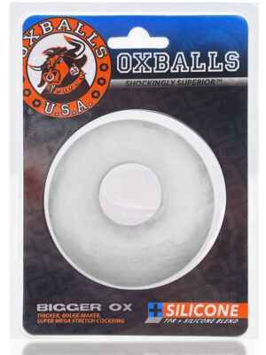 bigger ox cockring clear ice