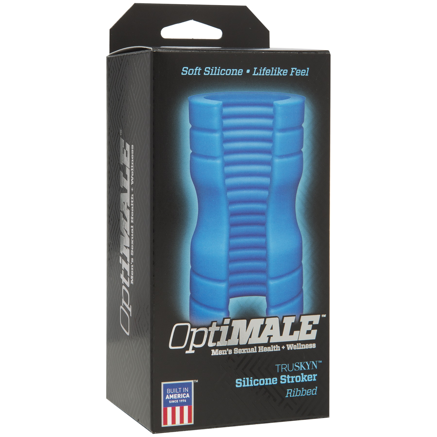 optimale truskyn silicone stroker ribbed blue optimale truskyn silicone stroker ribbed blue