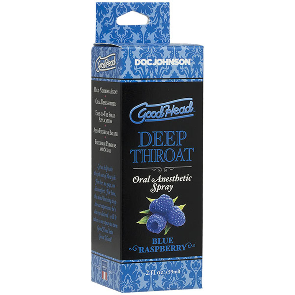 goodhead deep throat spray blue raspberry