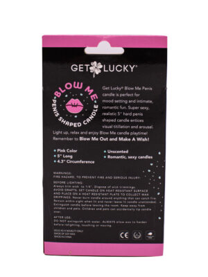 blow me penis candle pink