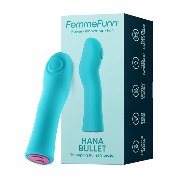 hana bullet thumping vibrator turquoise