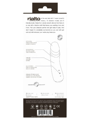 rialto rechargeable vibrator black rialto rechargeable vibrator black