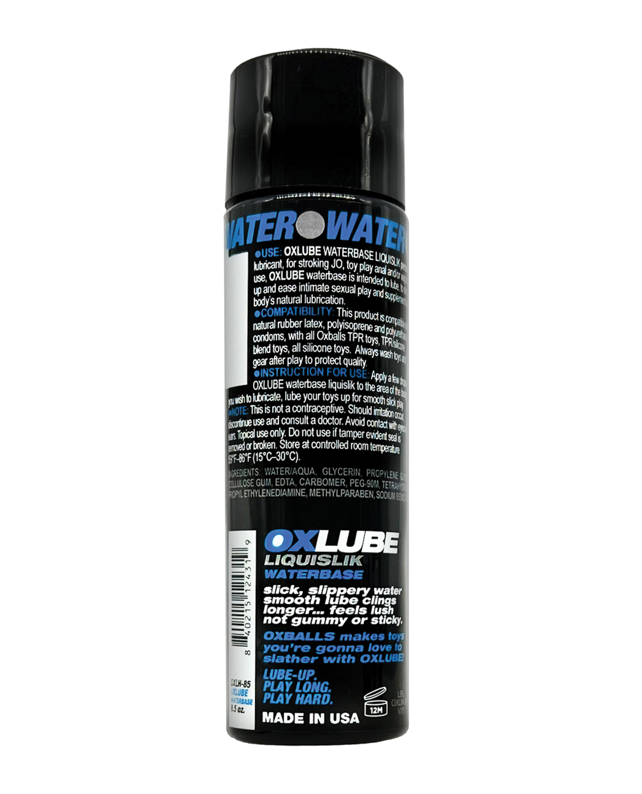 oxlube waterbased 8.5 oz