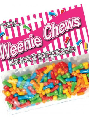 weenie chews multi flavor assorted penis shaped candy 125 piece bag
