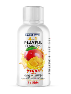 swiss navy 4 in 1 playful flavors mango 1 oz