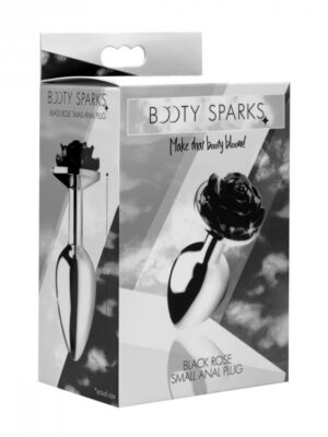 black rose anal plug large black rose anal plug large