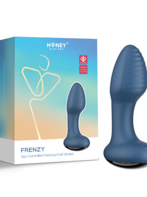 frenzy app controlled rotating anal vibrator blue frenzy app controlled rotating anal vibrator blue