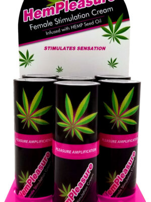 hempleasure female stimulation cream .5 oz 6 bottle display