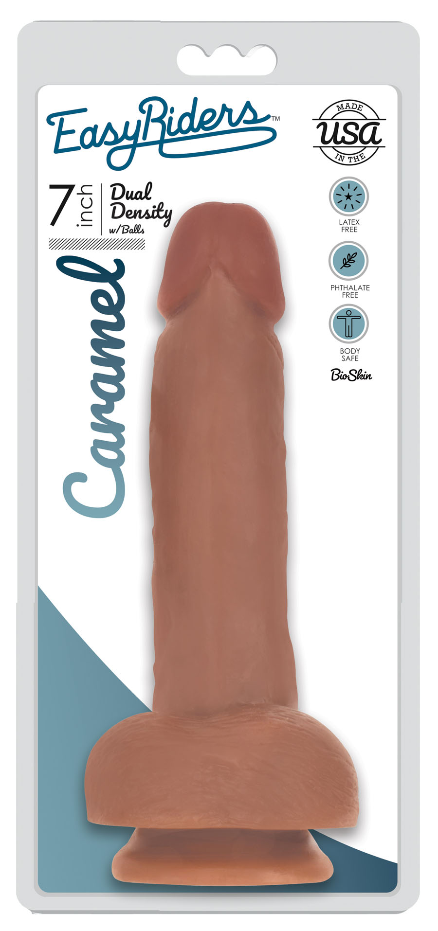 easy riders 7 inch slim dong with balls caramel easy riders 7 inch slim dong with balls caramel