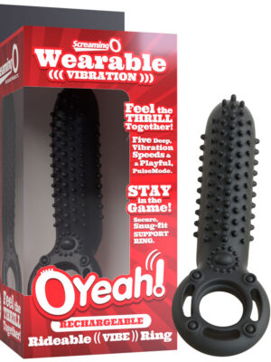 rechargeable o yeah silicone black rechargeable o yeah silicone black