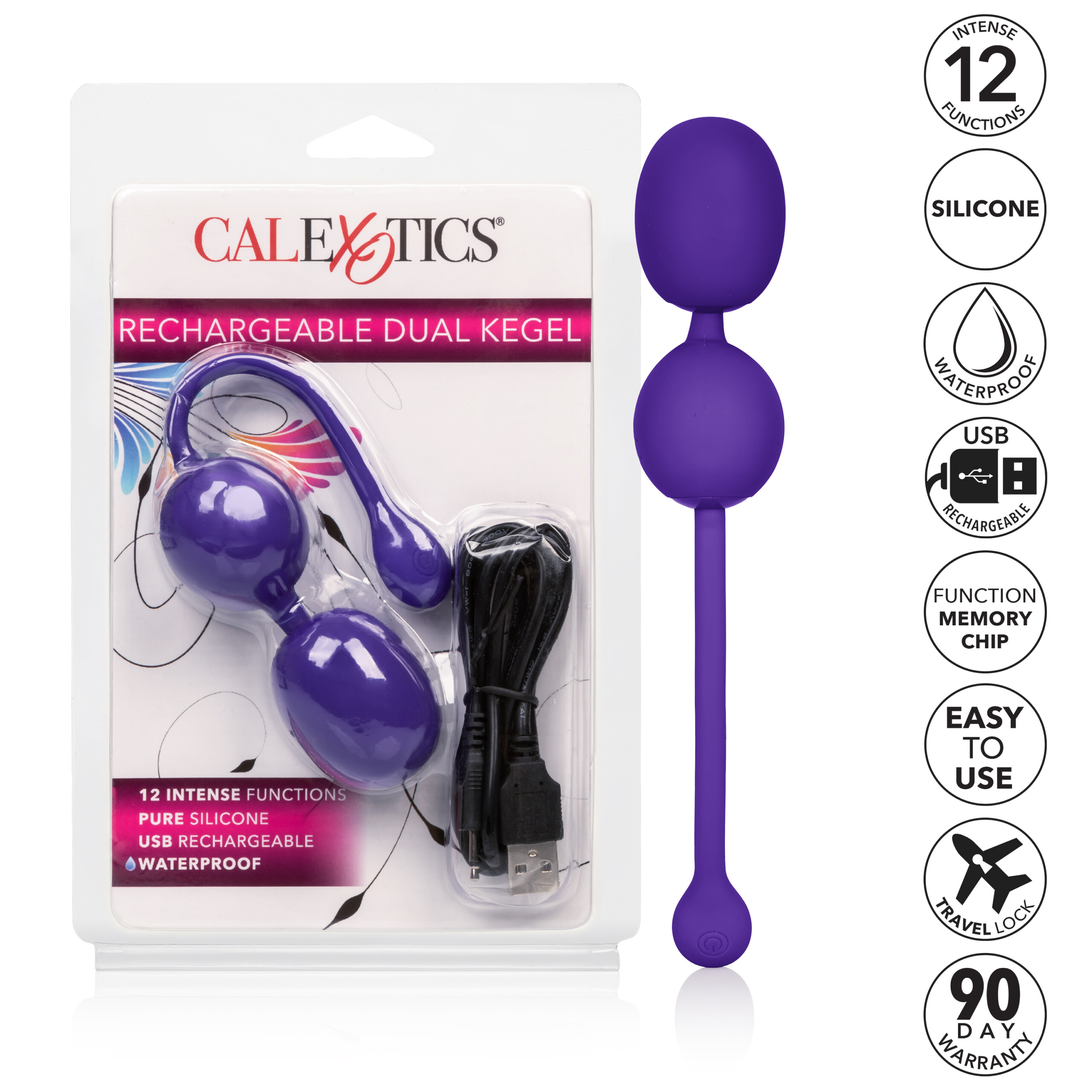 rechargeable dual kegel purple rechargeable dual kegel purple