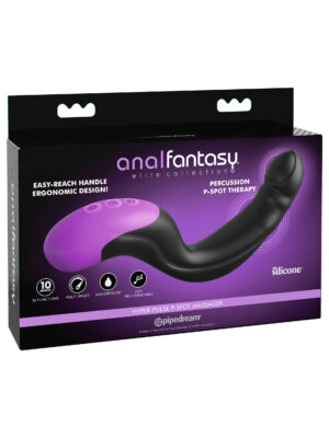 anal fantasy elite hyper pulse p spot massager black