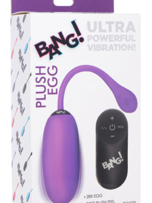 28x plush egg and remote purple