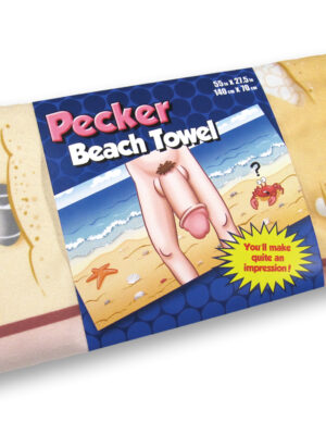 pecker beach towel