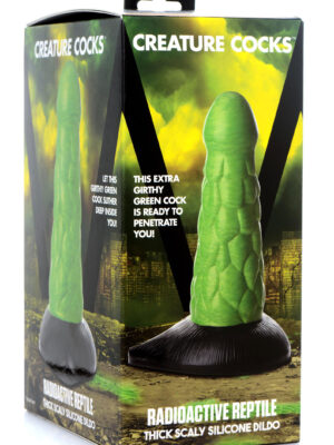 radioactive reptile thick scaly silicone dildo green radioactive reptile thick scaly silicone dildo green