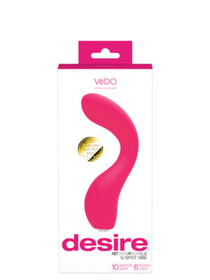 desire rechargeable g spot vibe pink