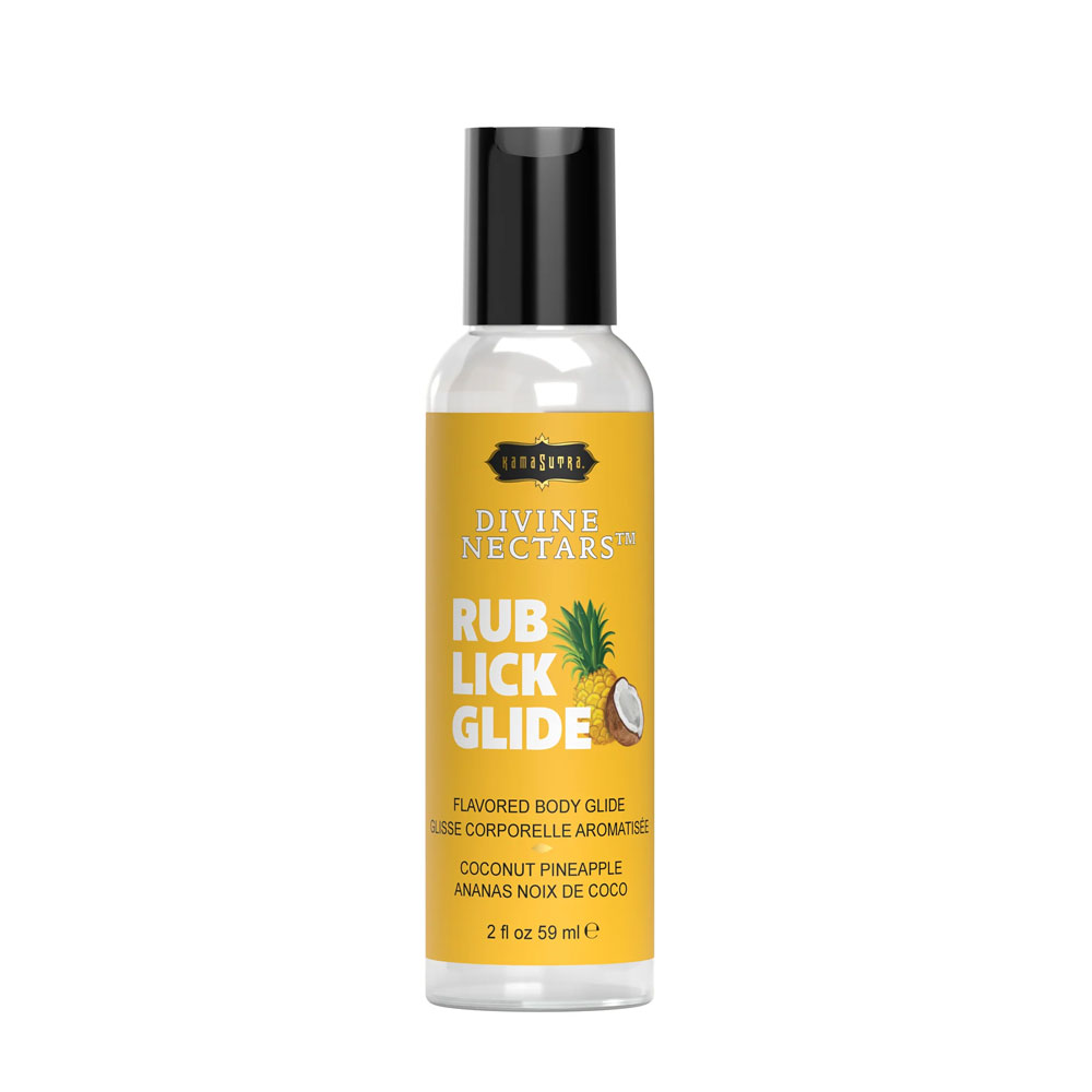 divine nectars flavored body glide coconut pineapple 2 fl. oz./ 59ml