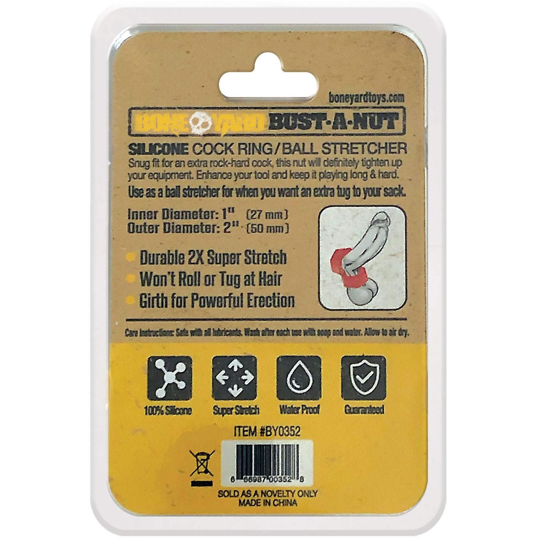 bust a nut cock ring red