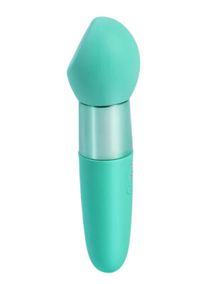 rina rechargeable dual motor silicone 15 function vibrator green
