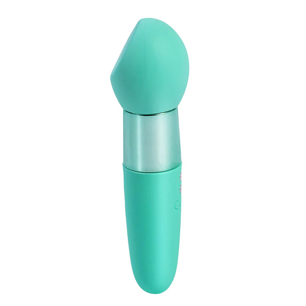 rina rechargeable dual motor silicone 15 function vibrator green