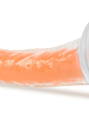 neo elite glow in the dark lavo 7 inch silicone dual density dildo neon orange
