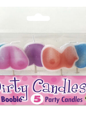 dirty boob candles 5 party candles