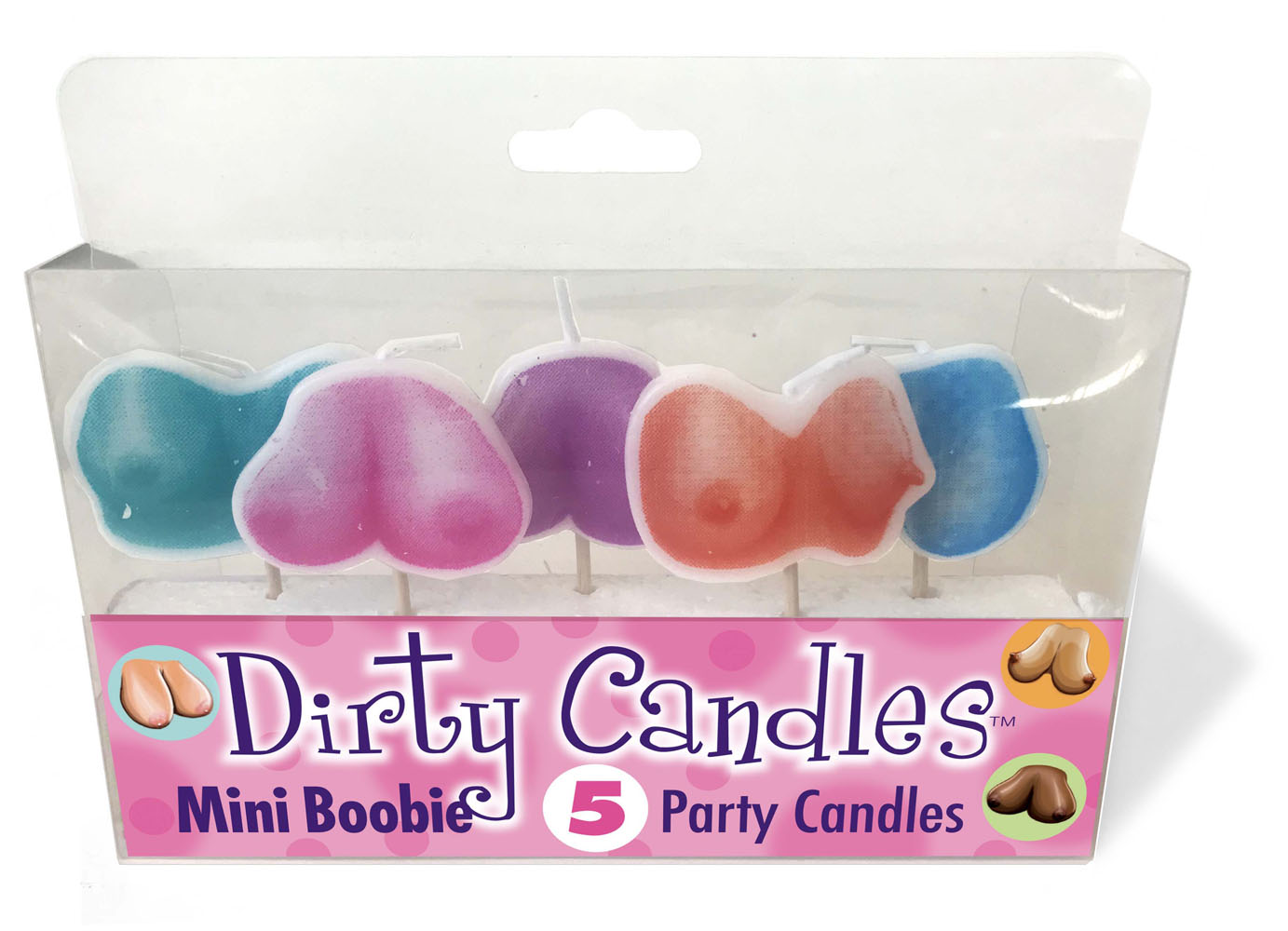dirty boob candles 5 party candles