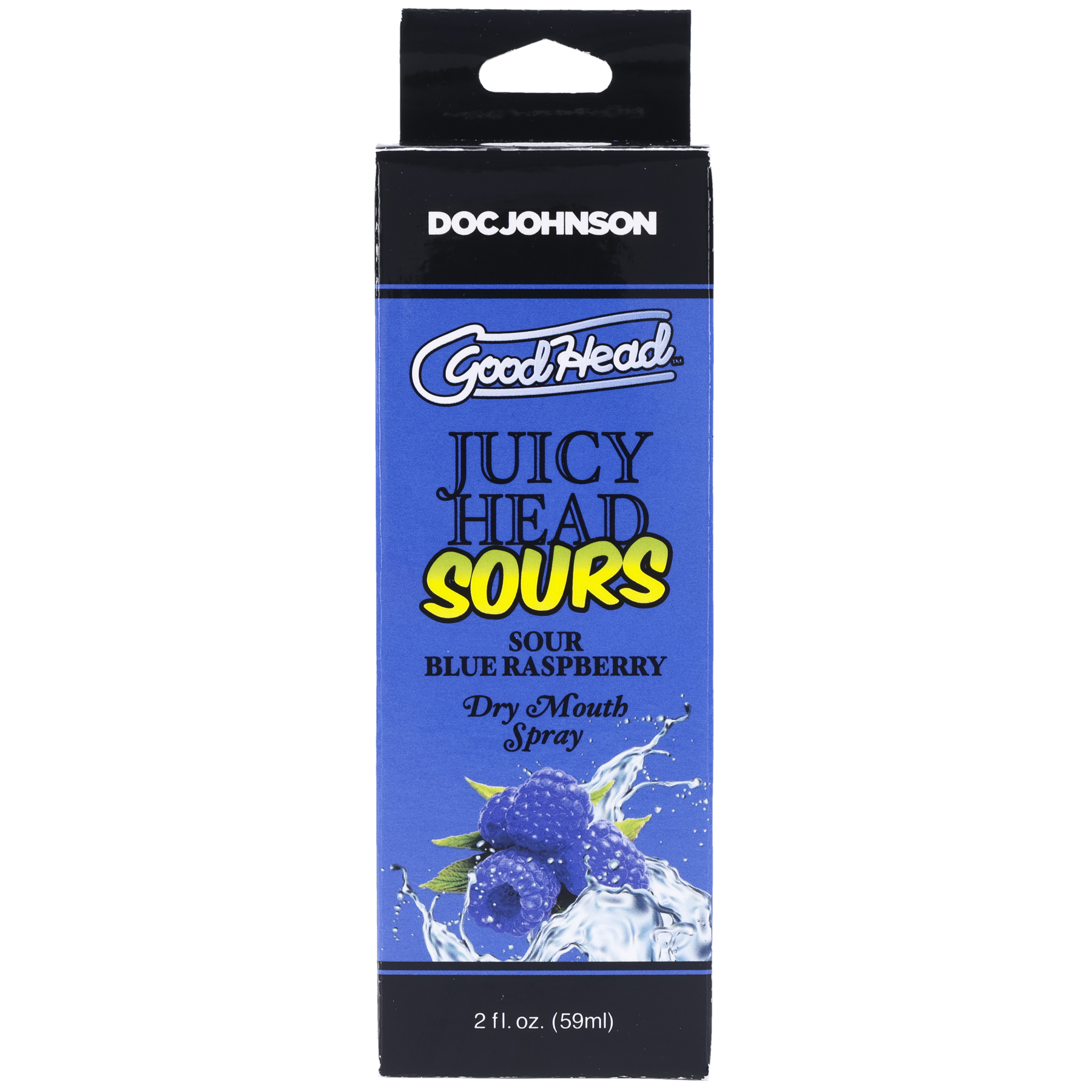 goodhead juicy head dry mouth spray sour blue raspberry 2 oz
