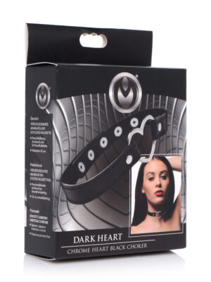 dark heart chrome heart black choker black