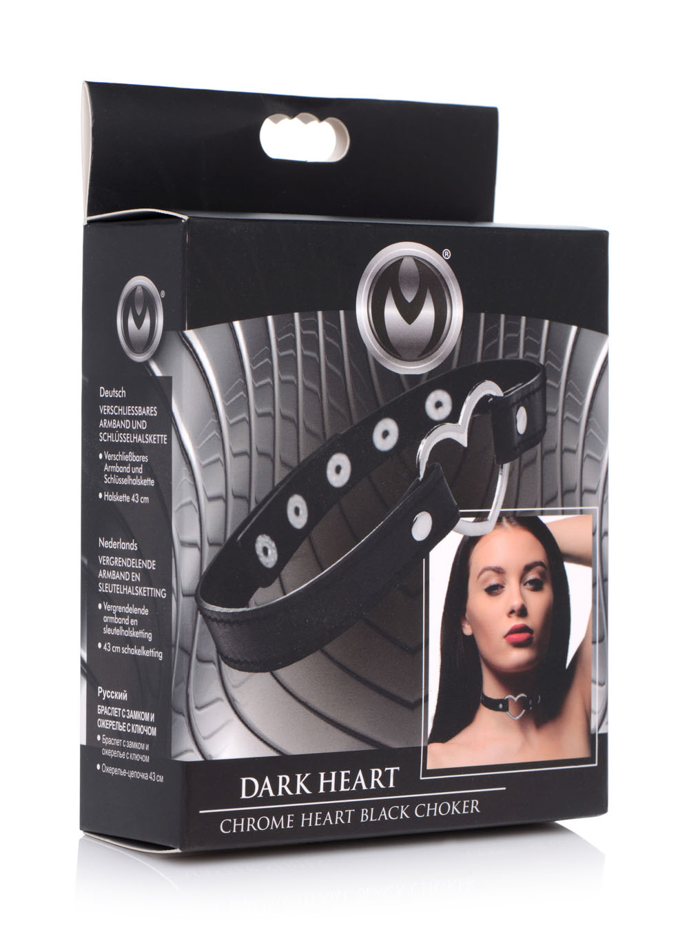dark heart chrome heart black choker black