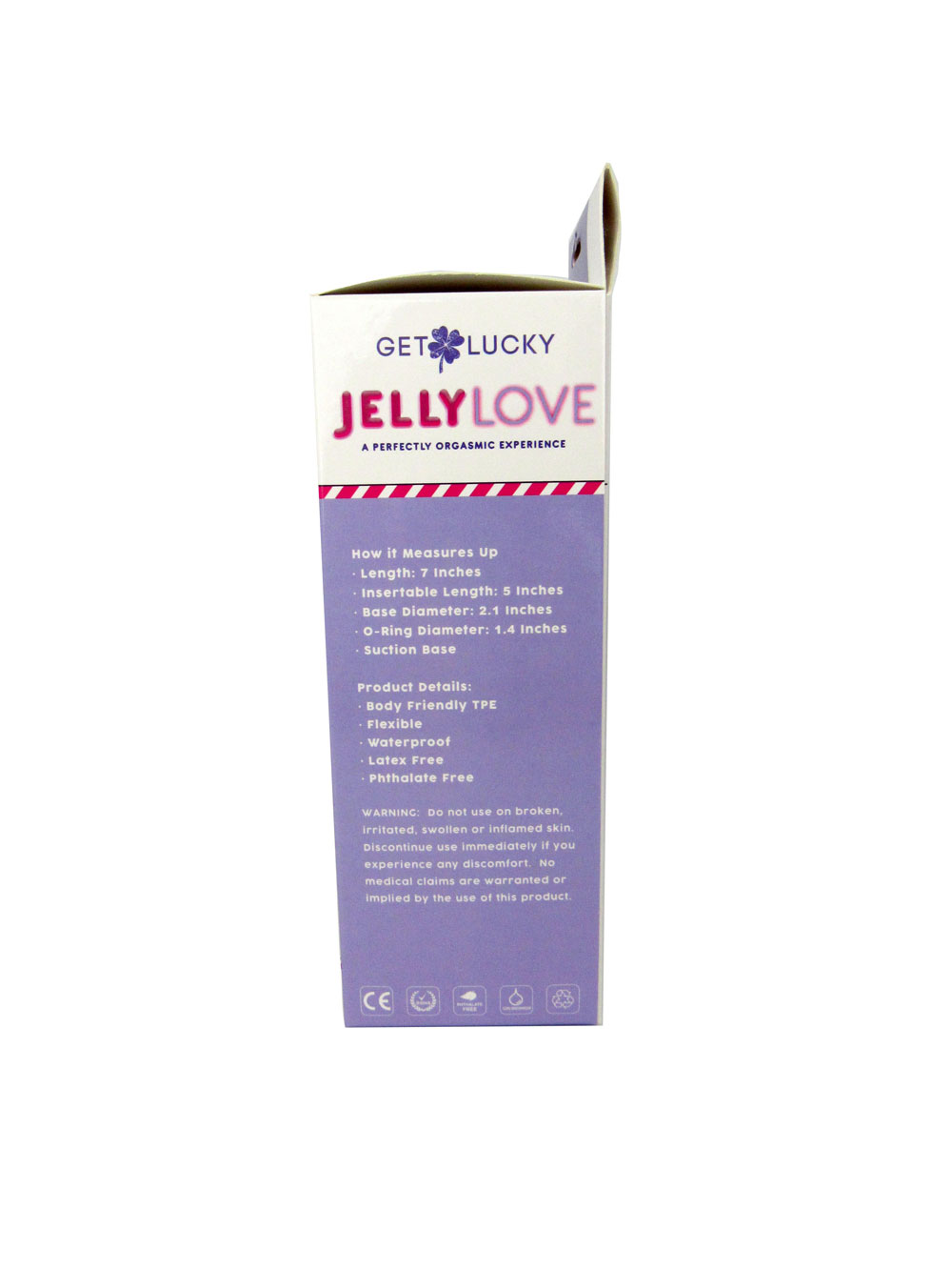 jelly love 7" dildo purple