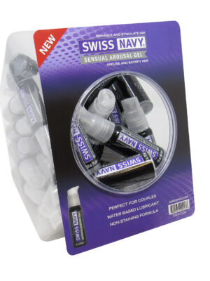 swiss navy sensual arousal gel 1oz 50pc fishbowl