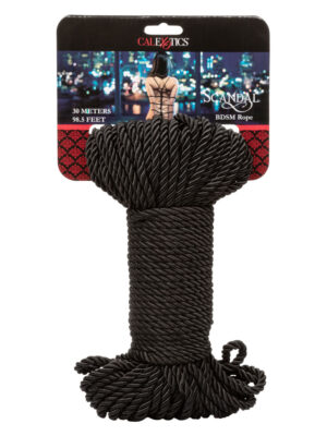 scandal bdsm rope 98.5 ft/ 30m black