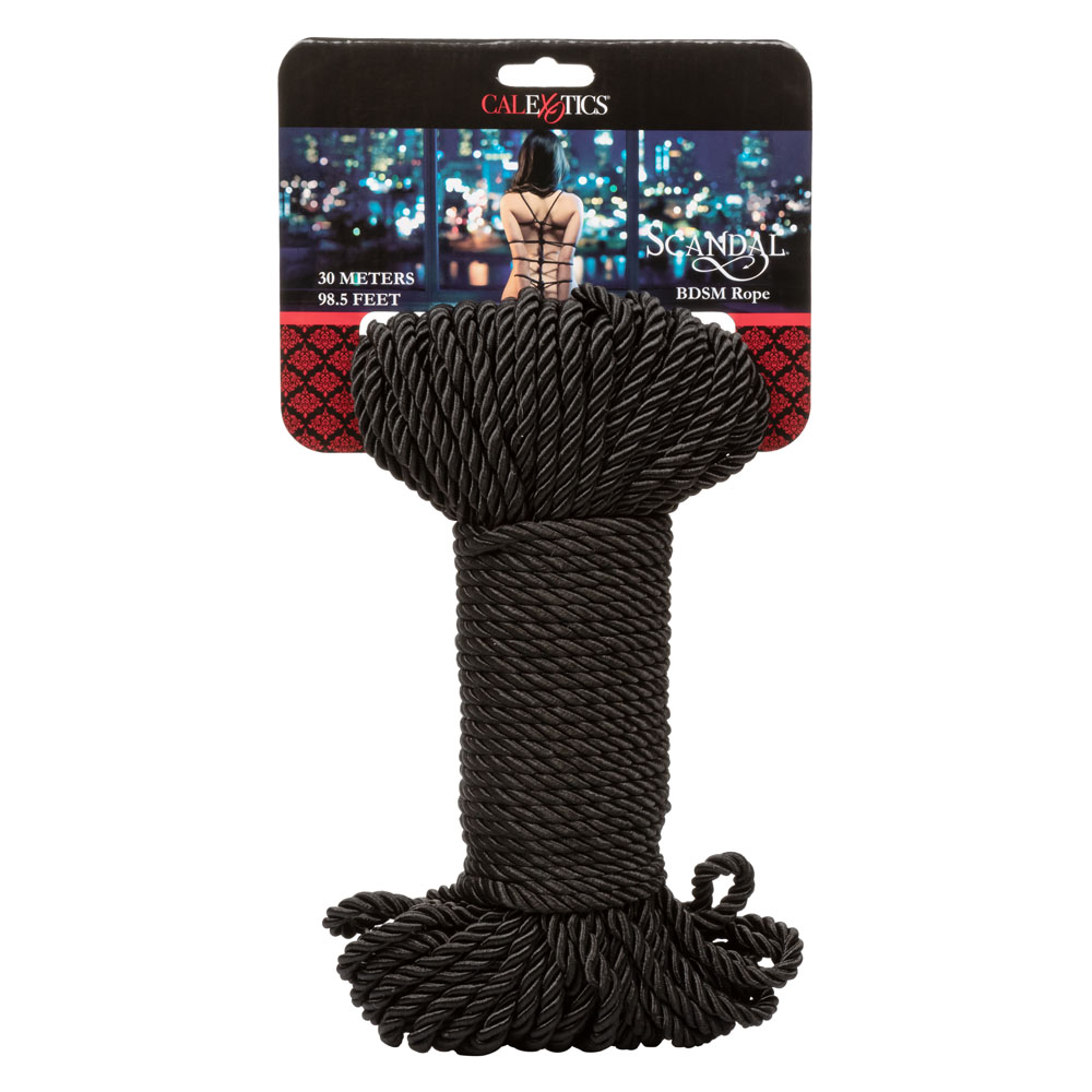 scandal bdsm rope 98.5 ft/ 30m black
