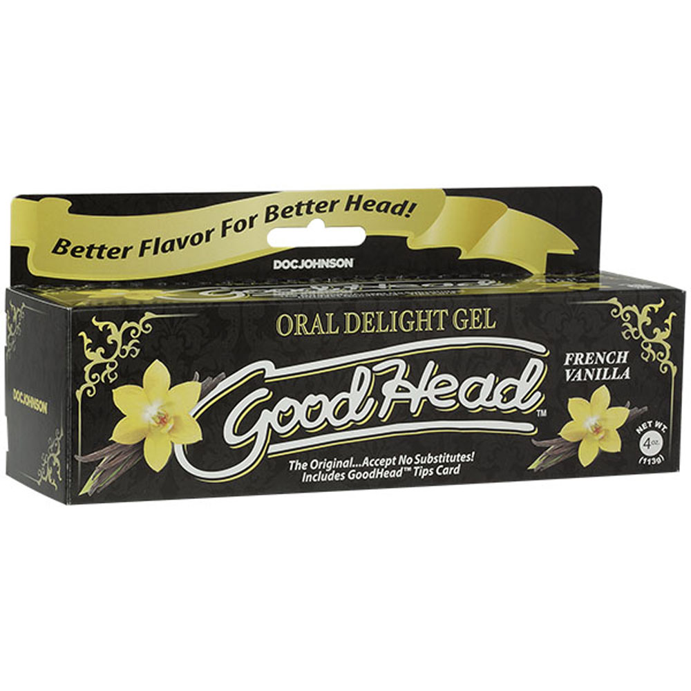 goodhead oral delight gel 4 oz tube french vanilla