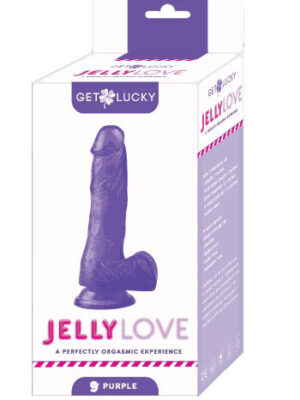 jelly love 9" dildo purple
